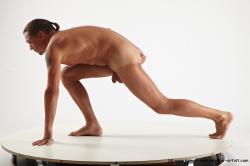 Nude Man White Standing poses - ALL Average Medium Brown Standing poses - knee-bend Multi angles poses Realistic